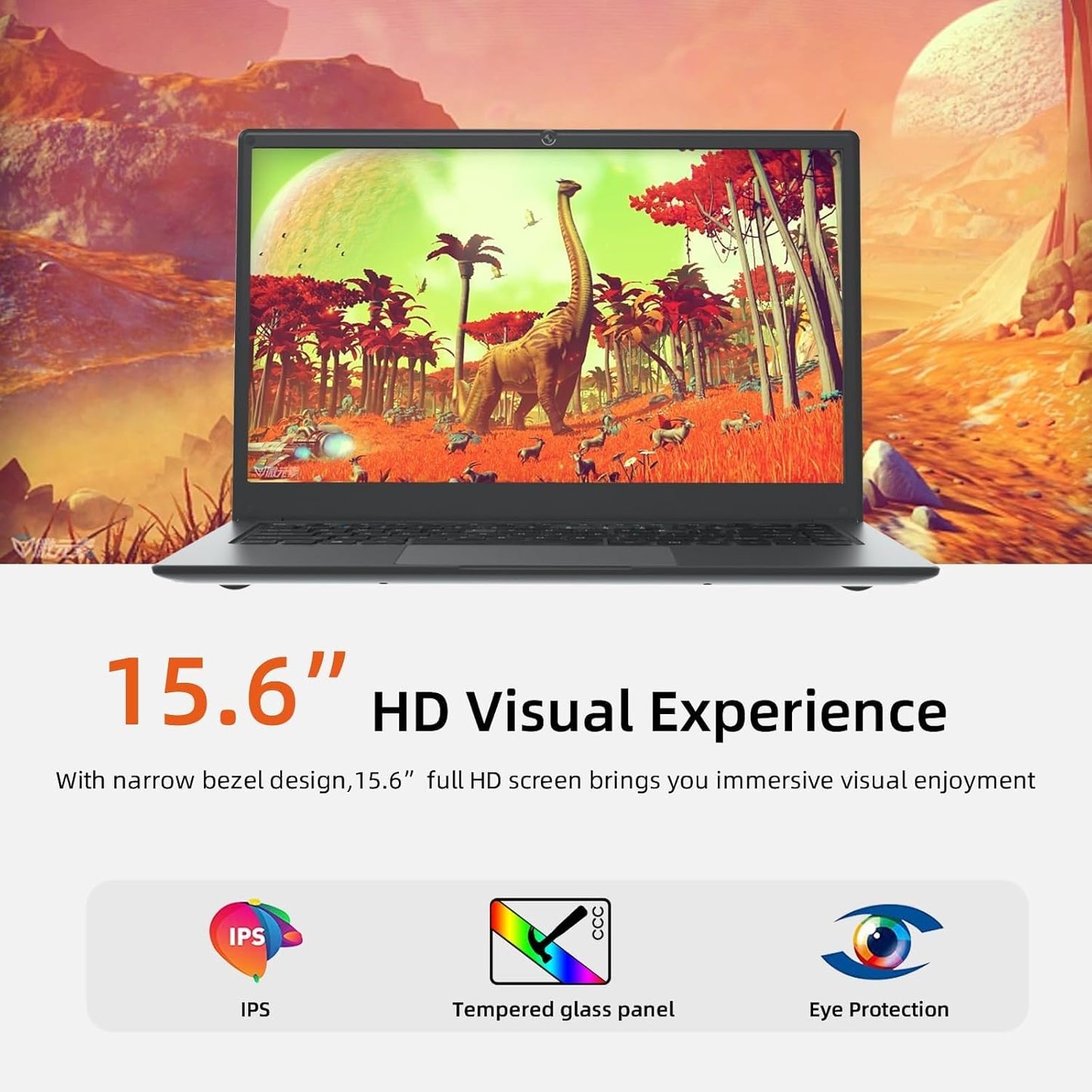 15.6 Inch Laptop Computer,Celeron Quad-Core up to 2.2 Ghz,4Gb RAM and 192GB Ssd,Win11 Laptop Computers with HD Ips,Slim and Lightweight Notebook,Work and Students Laptops,Gray,Wps