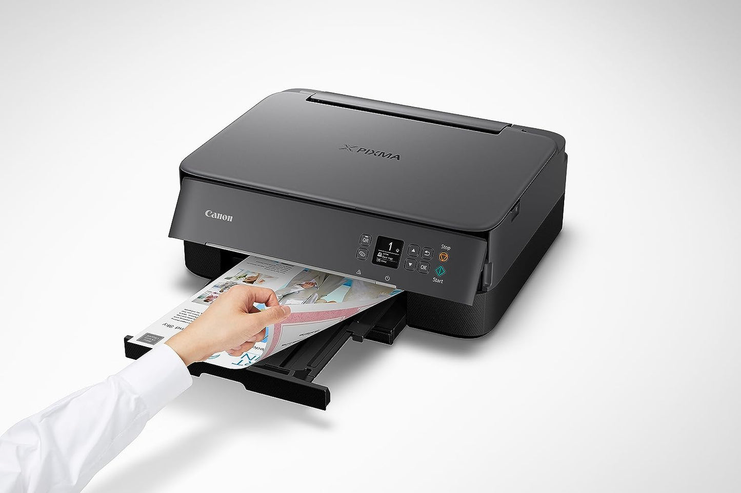 PIXMA Ts6420A All-In-One Wireless Inkjet Printer [Print,Copy,Scan], Black, Works with Alexa