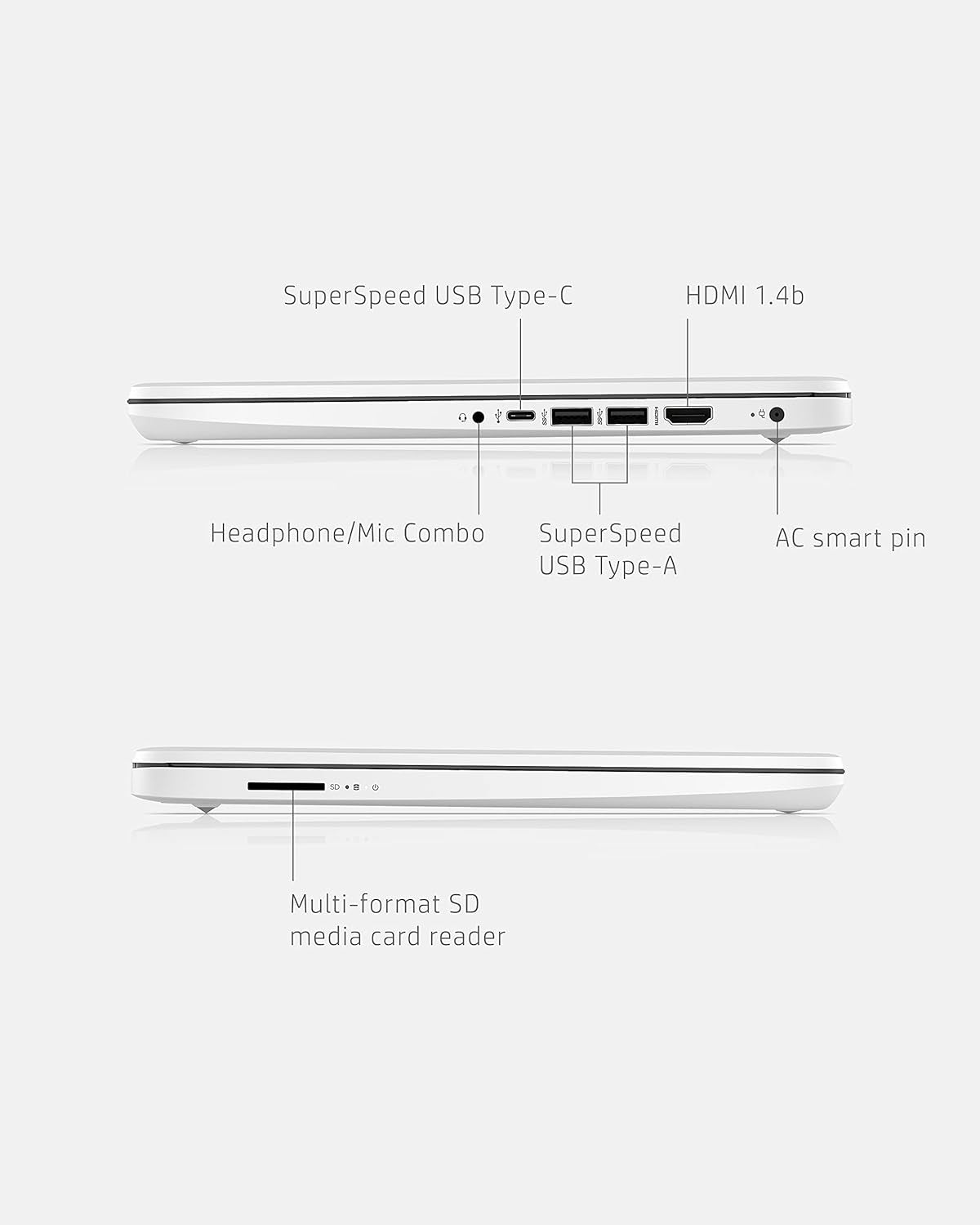 14 Laptop, Intel Celeron N4020, 4 GB RAM, 64 GB Storage, 14-Inch Micro-Edge HD Display, Windows 11 Home, Thin & Portable, 4K Graphics, One Year of Microsoft 365 (14-Dq0040Nr, Snowflake White)