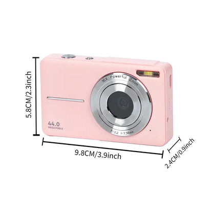 1080P 44MP Digital Camera, Summer Compact Mini Portable Digital Camera with 32G Memory Card, 16X Digital Zoom Vintage Camera, Point and Shoot Camera, Photography Entry-Level Camera Digital, Suitable for Teenage Students, Back to School Gifts, Mini Camera