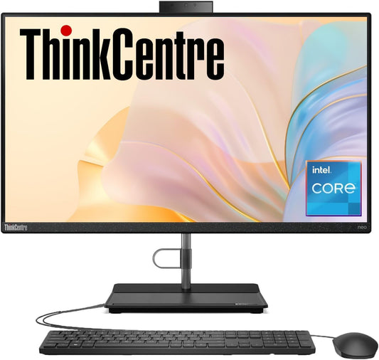 Thinkcentre All-In-One Business Computer, 23.8" FHD Display, 12Th Gen Intel 6-Core Processor, 16GB RAM, 512GB Pcie SSD, Wi-Fi, HDMI, Webcam, DVD-RW, Windows 11 Pro