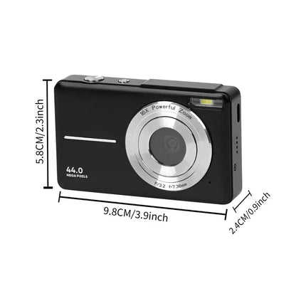 1080P 44MP Digital Camera, Summer Compact Mini Portable Digital Camera with 32G Memory Card, 16X Digital Zoom Vintage Camera, Point and Shoot Camera, Photography Entry-Level Camera Digital, Suitable for Teenage Students, Back to School Gifts, Mini Camera